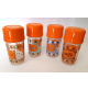 ♥ 4 CONTENITORI IN VETRO VINTAGE SPACE AGE DESIGN SALE ZUCCHERO CAFFE barattoli