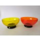 ♥ 4 COPPETTE LIP VETRO DI MURANO DESIGN MARCELLO FURLAN 1987 VINTAGE bicchieri