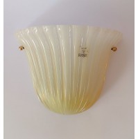 ♥ APPLIQUE LAMPADA DA MURO BAROVIER E TOSO COPPA CONCHIGLIA VETRO DI MURANO