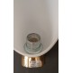 ♥ APPLIQUE LAMPADA DA MURO DESIGN EGOLUCE IN VETRO BIANCO DI MURANO MELOGRANOBLU