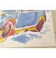 ♥ BENY GIANSIRACUSA ESPLOSIONE SERIGRAFIA FIAT 500 ABARTH POP ART 50x70cm