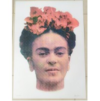 ♥ BENY GIANSIRACUSA FRIDA KAHLO SERIGRAFIA POP ART 70X50cm