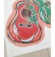 ♥ BENY GIANSIRACUSA INCONTRO GENERAZIONALE SERIGRAFIA POP ART 70X50cm chitarre