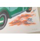 ♥ BENY GIANSIRACUSA MAGGIOLINO DS SERIGRAFIA BEETLE VOLKSWAGEN POP ART 50x70cm