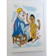 ♥ BENY GIANSIRACUSA PINOCCHIO E GEPPETTO SERIGRAFIA quadro grafica