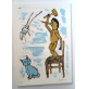 ♥ BENY GIANSIRACUSA PINOCCHIO E IL GATTO SERIGRAFIA quadro grafica