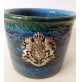 ♥ BITOSSI RAYMOR RIMINI BLU VASO IN CERAMICA CON STEMMA VINTAGE DESIGN LONDI