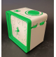 ♥ BREIL QUARTZ CLOCK RADIO SVEGLIA BIANCO VERDE PORTATILE VINTAGE ANNI 70 80