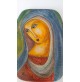 ♥ BRUNO BROLLI PIASTRA IN CERAMICA MADONNA DIPINTA VINTAGE RIMINI MIDCENTURY