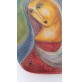 ♥ BRUNO BROLLI PIASTRA IN CERAMICA MADONNA DIPINTA VINTAGE RIMINI MIDCENTURY