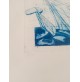 ♥ BRUNO CASSINARI LITOGRAFIA ASTRATTA VINTAGE 3/XX QUADRO SENZA CORNICE