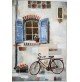 ♥ BRUNO GIORGI LA BICICLETTA LITOGRAFIA A PIù COLORI VINTAGE ANNI 90 QUADRO 