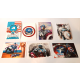 ♥ CAPTAIN AMERICA 75 HEROIC YEARS SERIE SPECIALE DI 7 CARTOLINE TORINO COMICS 16