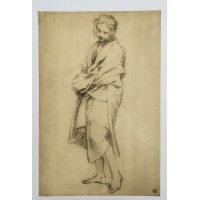 ♥ CARLO MARATTA FIGURA DI FANCIULLA DISEGNI DI GRANDI MAESTRI ED. ALINARI STAMPA