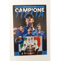 ♥ CARTOLINA DAVIS CUP 2023 ITALIA CAMPIONE Jannik Sinner Sonego Musetti AA