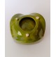 ♥ CENTROTAVOLA CERAMICA BERTONCELLO VINTAGE SPACE AGE DESIGN rigon VERDE vaso