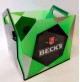 ♥ CESTELLO CASSA PORTA BIRRA BECK'S PUBBLICITARIO PLEXIGLAS BAR PUB CONTENITORE