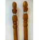 ♥ COPPIA DI SPADE DECORATIVE IN LEGNO ARTE TRIBALE AFRICA AFRICANA VINTAGE 