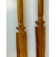 ♥ COPPIA DI SPADE DECORATIVE IN LEGNO ARTE TRIBALE AFRICA AFRICANA VINTAGE 