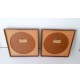 ♥ COPPIA DI SPECCHIO DA MURO DESIGN GLASMASTER MARKARYD SWEDEN TEAK SUGHERO