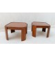 ♥ COPPIA DI TAVOLINI IN LEGNO IMPILABILI VINTAGE DESIGN ITALY HOME DECOR