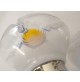 ♥ COPPIA LAMPADE DESIGN TONY ZUCCHERI VINTAGE SPACE AGE ABATJOURS VETRO MURANO