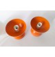 ♥ COPPIA LAMPADE SPACE AGE DESIGN LITTLE BALL LIGHT VINTAGE ANNI 70 ARANCIONE 