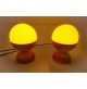 ♥ COPPIA LAMPADE SPACE AGE DESIGN LITTLE BALL LIGHT VINTAGE ANNI 70 ARANCIONE 