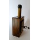 ♥ ELEGANTE LAMPADA DA TAVOLO IN LEGNO E OTTONE VINTAGE DESIGN mid-century modern