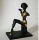 ♥ EMILIO CASAROTTO SCULTURA IN CERAMICA MARYLIN DONNA VINTAGE DECOR ARGENTO 925 