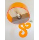 ♥ EMPORIUM APPLIQUE IN PLEXIGLAS ARANCIONE DECOR LAMPADA DA MURO VINTAGE DESIGN