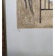 ♥ ENRICO BENAGLIA LITOGRAFIA VINTAGE ANNI 80 QUADRO CON CORNICE grafica 70x50