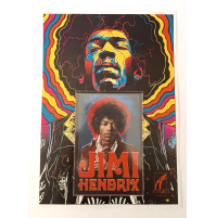 ♥ FOGLIO + CARTOLINA OMAGGIO A JIMI HENDRIX 2020  L05