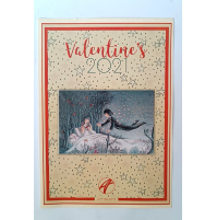 ♥ FOGLIO + CARTOLINA VALENTINE'S 2021 BUON SAN VALENTINO L05a