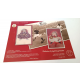 ♥ FOLDER VALENTINA LA PUPETTA GRANATA 2 CARTOLINE CON ANNULLO TORINO T50b