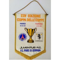 ♥ GAGLIARDETTO JUVENTUS PARIS SAINT GERMAIN XXIV COPPA DELLE COPPE 1983 84 psg