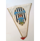 ♥ GAGLIARDETTO LASCARIS CALCIO PENNANT PIANEZZA TORINO IN TESSUTO VINTAGE