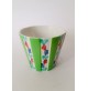 ♥ GALVANI PORDENONE VASO VASETTO VERDE IN CERAMICA DECORATA VINTAGE ANNI 40