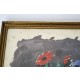 ♥ GIANNI PIGNA VASO CON FIORI TEMPERA SU CARTA QUADRO OPERA UNICA CON CORNICE