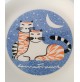 ♥ GLI ANIMALI DI LAURA FIUME PIATTO IN CERAMICA GATTI CERAMINTER VINTAGE DESIGN