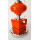 ♥ GRANDE BASE PER LAMAPDA IN CERAMICA ROSSA VINTAGE SPACE AGE DESIGN BERTONCELLO