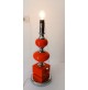 ♥ GRANDE BASE PER LAMAPDA IN CERAMICA ROSSA VINTAGE SPACE AGE DESIGN BERTONCELLO