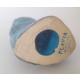 ♥ GUFO CIVETTA BITOSSI FLAVIA MONTELUPO RIMINI BLU VINTAGE CERAMICA ALDO LONDI