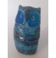 ♥ GUFO CIVETTA BITOSSI FLAVIA MONTELUPO RIMINI BLU VINTAGE CERAMICA ALDO LONDI