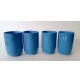 ♥ GUZZINI SET 4 BICCHIERI DA BIBITA AZZURRI AMANDA DESIGN AMBROGIO POZZI