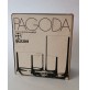 ♥ GUZZINI SET 6 BICCHIERI DA VINO PAGODA DESIGN PAOLO TILCHE VINTAGE FUME'