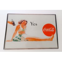 ♥ INSEGNA TABELLA MARILYN MONROE COCA COLA YES TARGA BAR LAMIERINO VINTAGE