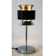 ► LAMPADA DA TAVOLO DIABOLO CHROME BLACK VINTAGE SPACE AGE DESIGN stilnovo