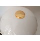 ♥ LAMPADA DA TAVOLO GLOBE PLASTICA BIANCA ORO BIG SIZE SFERA VINTAGE SPACE AGE