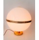 ♥ LAMPADA DA TAVOLO GLOBE PLASTICA BIANCA ORO BIG SIZE SFERA VINTAGE SPACE AGE